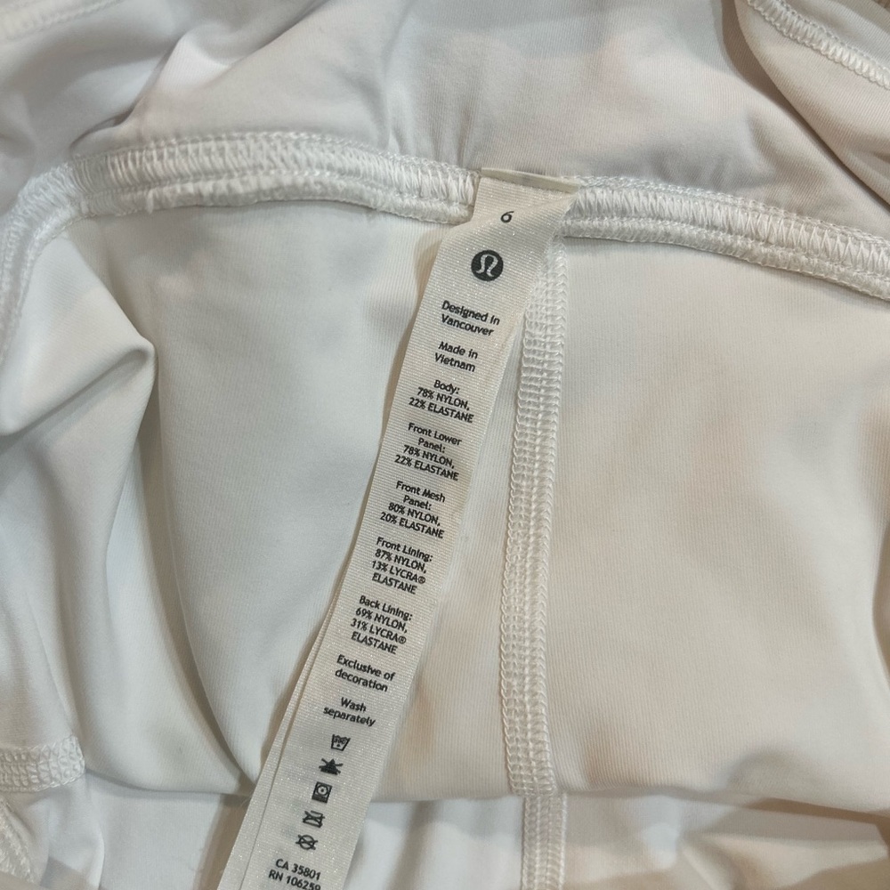 Lululemon Athletica Cream Skort - Picture 5 of 5